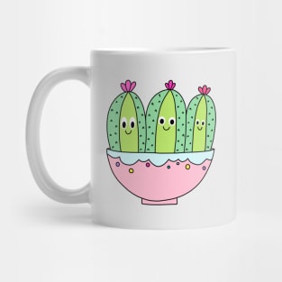 Cute Cactus Design #105: 3 Pretty Cactus Girls Mug